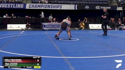 136 lbs Quarterfinal - Yele Aycock, North Central (IL) vs Holly Beaudoin, Colorado Mesa University