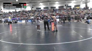 A 215 lbs Champ. Round 1 - Liam Wilson, Cheatham Co. Central High School vs Darius Sudderth, Alcoa High School