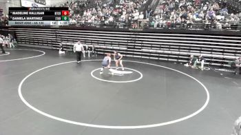 4A 130 lbs Cons. Round 3 - Madeline Halligan, Mountain Crest vs Daniela Martinez, Stansbury