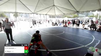 157 lbs Round Of 16 - Alex Kibodeaux-Campos, Ime vs David Maya, Yucca Valley Wrestling