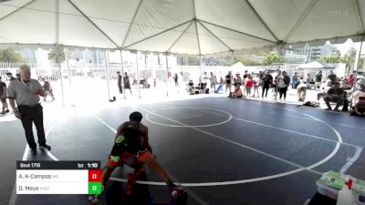 157 lbs Round Of 16 - Alex Kibodeaux-Campos, Ime vs David Maya, Yucca Valley Wrestling