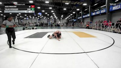 120 lbs Rr Rnd 2 - Jack Procter, MF Army vs Talan Springer, Hammerin Hornets