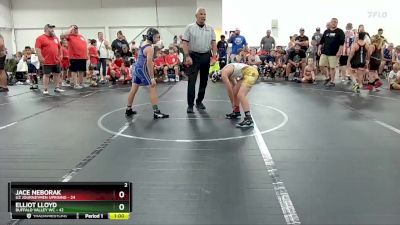 96 lbs Round 1 (4 Team) - Jace Neborak, U2 Journeymen Uprising vs Elliot Lloyd, Buffalo Valley WC