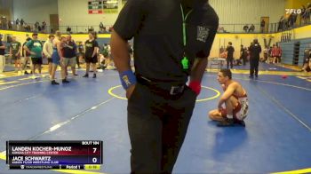 138 lbs Semifinal - Landen Kocher-Munoz, Kansas City Training Center vs Jace Schwartz, Kanza FS/GR Wrestling Club