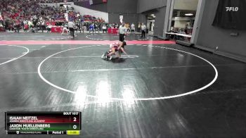 90 lbs Champ. Round 1 - Isaiah Neitzel, Askren Wrestling Academy vs JAXON MUELLENBERG, Cashton Youth Wrestling