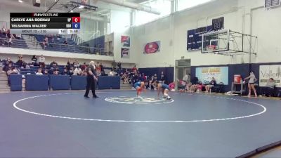 110 lbs Semifinal - Telsarina Walter, Eastern Oregon University vs Carlye Ana Boenau, University Of Providence