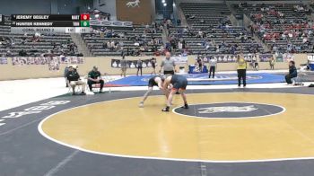 150 lbs Cons. Round 2 - Hunter Kennedy, Trinity (Louisville) vs Jeremy Begley, Martin County High School