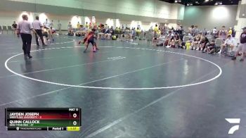 160 lbs Round 4 (6 Team) - Quinn Callock, Ohio Titan Red vs Jayden Joseph, Wrestling University
