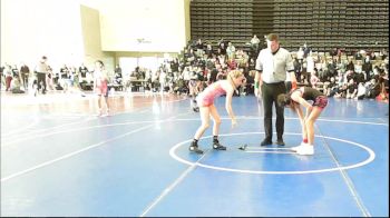 90 lbs Rr Rnd 1 - Hazel McQuin, Cordoba Trained (Tidal Force Girls) vs Julianna LaSavage, MGW Black Widows - Girls