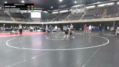 135 lbs Consi Of 8 #2 - Brody Clark, Millersville vs Adam Gasteratos, Fullerton