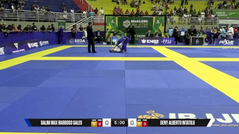 Deny Alberto Intatilo vs Salim Max Barroso Sales 2025 Brasileiro Jiu-Jitsu IBJJF