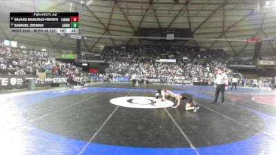 Boys 4A 120 lbs Cons. Round 1 - Samuel Zisman, Lincoln (Seattle) vs Silvano Mancinas-Trevizo, Sunnyside