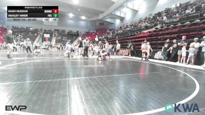 58 lbs Consi Of 8 #2 - Dash Hudson, Skiatook Youth Wrestling vs Huxley Hiner, Pawnee Wrestling Club