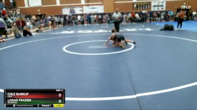 98 lbs Round 2 - Logan Frazier, Riverton vs Cole Burrup, Lehi