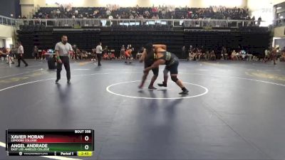 285 lbs Cons. Round 3 - Xavier Moran, Lemoore College vs Angel Andrade, East Los Angeles College