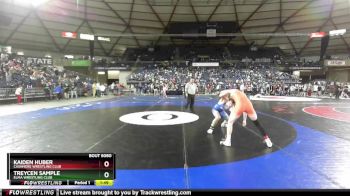 132 lbs Quarterfinal - Treycen Sample, Elma Wrestling Club vs Kaiden Huber, Cashmere Wrestling Club
