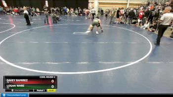 145 lbs Cons. Round 2 - Davey Ramirez, TX vs Logan Ware, TX