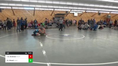 145 lbs 3rd Place - Aaron Andrew, Mount Gretna vs Asaac Mead, Hancock