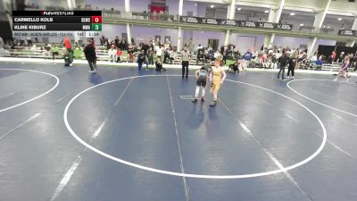 16U BOYS HARD LUCK - 112.4-119.4 Champ. Round 2 - Carmello Kolb, Building Legends Wrestling Club vs Kline Kiburz, Moen Wrestling Academy