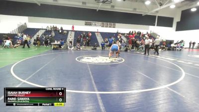 160 lbs Cons. Round 4 - Farid Sawaya, Valencia (Placentia) vs Isaiah Burney, Fountain Valley