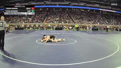 D3-132 lbs Champ. Round 1 - Adam Hunter, Kent City vs Ryan Moreno, Clare HS
