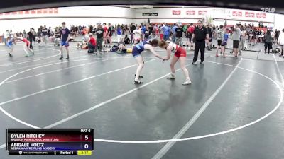 140 lbs 1st Place Match - Dylen Ritchey, Ralston High School Wrestling vs Abigale Holtz, Nebraska Wrestling Academy