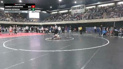 58 lbs Quarterfinal - Andrew Schwarting, Warrington vs Damian Espinosa, Easton