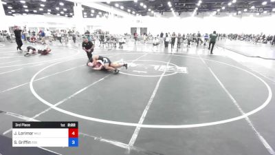 150 lbs 3rd Place - Jeremy Lorimor, Mile High WC vs Sean Griffin, 209 Wrestling