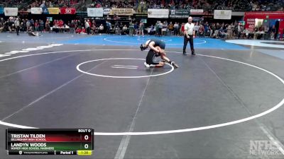 130 lbs Quarterfinal - Landyn Woods, Homer High School Mariners vs Tristan Tilden, Dillingham High School