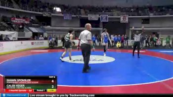 1 lbs Quarterfinal - Caleb Heger, Bayshore Christian School vs Shawn Sponsler, Montgomery Catholic Prep School