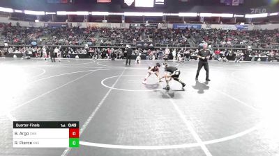 85 lbs Quarterfinal - Brock Argo, Oklahoma Wrestling Academy vs Roman Pierce, King Select