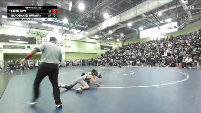 132 lbs 3rd Place Match - Marc-Daniel Jumanan, CANOGA PARK vs Ralph Loya, EAGLE ROCK