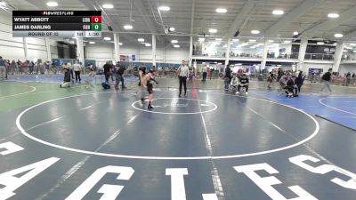 91 lbs Round Of 32 - Wyatt Abbott, Lebanon Die Hard vs James Darling, Fisheye WC