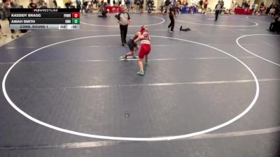 12U GIRLS - 112 lbs Semis - Cecelia Johnson, Northfield James Gang Wrestling vs Jaylee Castillo, Red Bull Wrestling Club