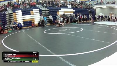 100 lbs. Cons. Round 4 - Addi Hinton, Southern Boone vs Aubrey Kempker, Capital City