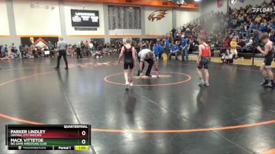 75 lbs Quarterfinal - Mack Vittetoe, Big Game Wrestling Club vs Parker Lindley, Central City Matcats