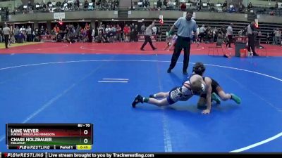 70 lbs Cons. Semi - Lane Weyer, Pursuit Wrestling Minnesota vs Chase Holzbauer, Mollitium