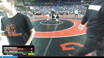 138 lbs Cons. Round 2 - Paul Tarantino, Takedown Express Wrestling Club vs Ryker Beraldo, South West Washington Wrestling Club