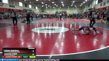 95 lbs Semifinal - Logan Crandall, Evansville Wrestling Club vs Gannon Faber, FMT/MCW Redbulls