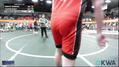 140 lbs 5th Place - Damian Robertson, Plainview Youth Wrestling Club vs Calan Gilles, Noble Takedown Club