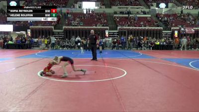 50 lbs Cons. Round 3 - Helene Rolston, Kalispell Wrestling Club vs Sofia Reynolds, Windy City Wrestlers