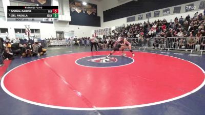 135 lbs Semifinal - Sophia Garcia, Lutheran/Orange vs Izel Padilla, Excelsior Charter
