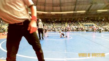 49 lbs Round Of 32 - Oliver Heist-Levine, Bozeman Wrestling Club vs Knox Branham, Vian Wrestling Club