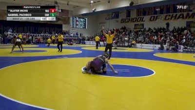 135 lbs Round Of 64 - Slater Hicks, Valencia vs Gabriel Pacheco, Central Union