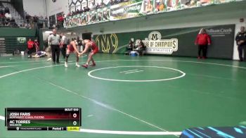 138 lbs Cons. Round 4 - Josh Faris, Northwest (Canal Fulton) vs AC Torres, Wauseon