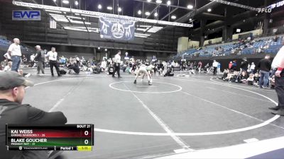 92 lbs Placement - Kai Weiss, Kansas Warriors 1 vs Blake Goucher, Prodigy NDT