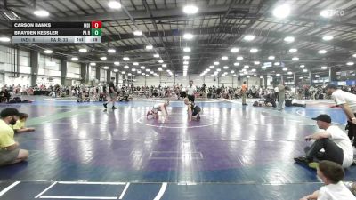 90 lbs Round Of 16 - Carson Banks, Indiana Outlaws Red - EL vs Brayden Kessler, PA Revival - EL