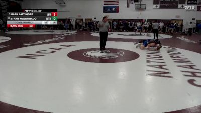 157 lbs Cons. Round 1 - Mark Lattimore, Johnson & Wales vs Ethan Maldonado, Luther
