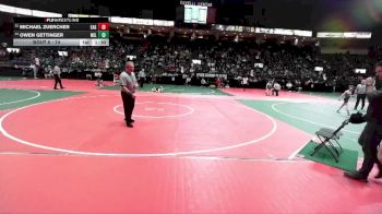 74 lbs Champ. Round 1 - Michael Zuercher, EAG2 vs Owen Gettinger, MIL1