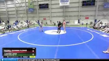 170 lbs Semis & 1st Wrestleback (8 Team) - Russell Manning Flowers, Georgia Red vs Carmine Lenzi, Pennsylvania Red